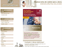 Tablet Screenshot of plastova-okna.vybere.cz